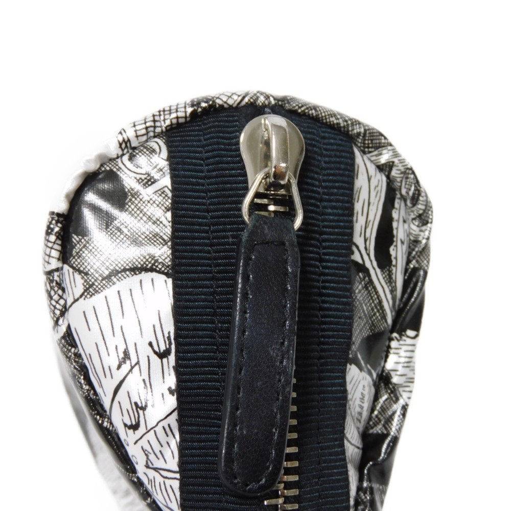 CHANEL Pouch Camellia Tick CC Mark Flower Mini Silver 26th Series Coco Nylon ... - Picture 12 of 16